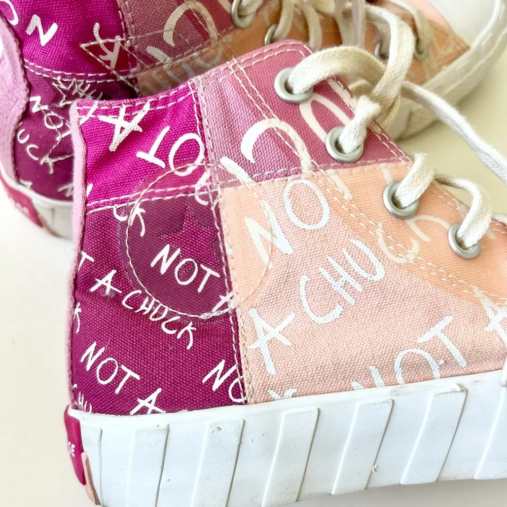 Not a Chuck Converse Storm Pink Shoes - Size 6 Kids
